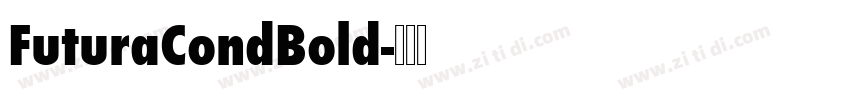 FuturaCondBold字体转换