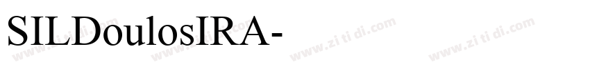 SILDoulosIRA字体转换