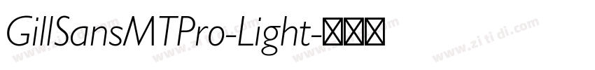 GillSansMTPro-Light字体转换