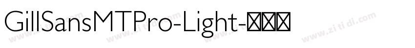 GillSansMTPro-Light字体转换