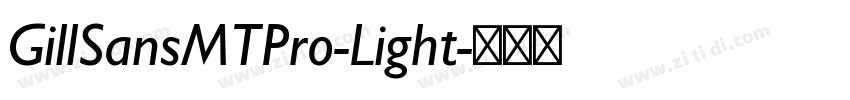 GillSansMTPro-Light字体转换