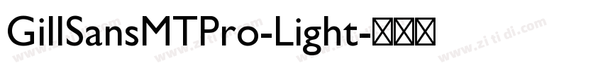 GillSansMTPro-Light字体转换