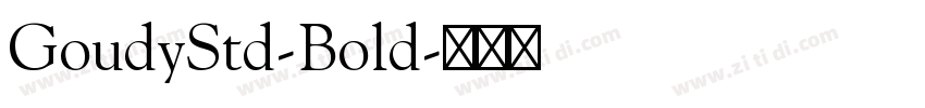 GoudyStd-Bold字体转换