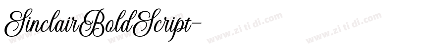 SinclairBoldScript字体转换