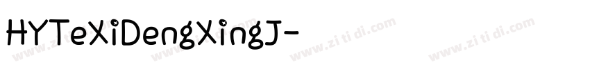 HYTeXiDengXingJ字体转换