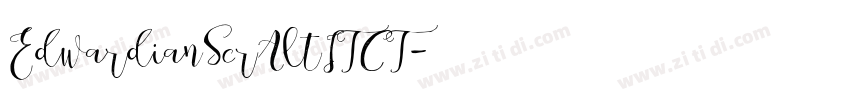 EdwardianScrAltITCT字体转换