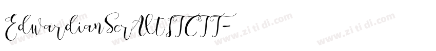 EdwardianScrAltITCTT字体转换