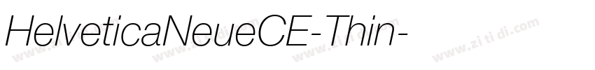 HelveticaNeueCE-Thin字体转换