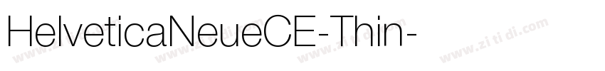 HelveticaNeueCE-Thin字体转换