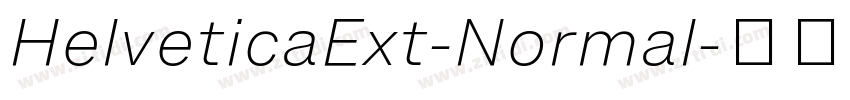 HelveticaExt-Normal字体转换