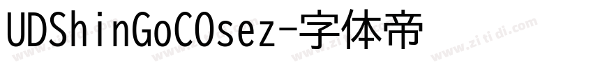 UDShinGoCOsez字体转换