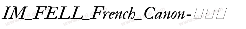 IM_FELL_French_Canon字体转换