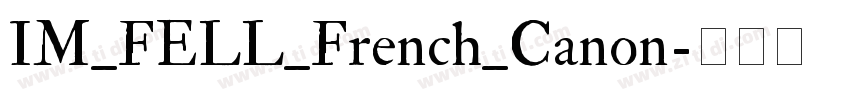 IM_FELL_French_Canon字体转换