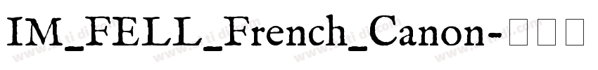 IM_FELL_French_Canon字体转换