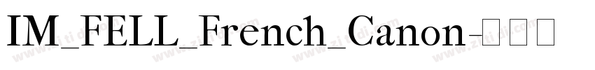 IM_FELL_French_Canon字体转换