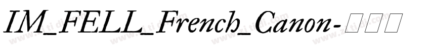 IM_FELL_French_Canon字体转换