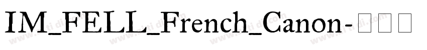 IM_FELL_French_Canon字体转换