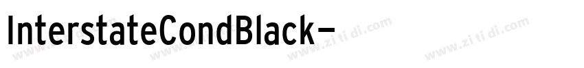 InterstateCondBlack字体转换