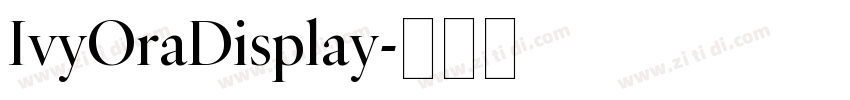 IvyOraDisplay字体转换