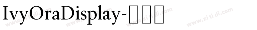 IvyOraDisplay字体转换