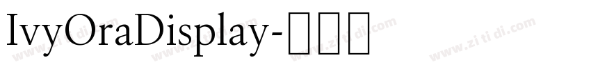 IvyOraDisplay字体转换