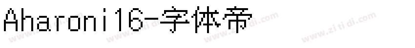 Aharoni16字体转换