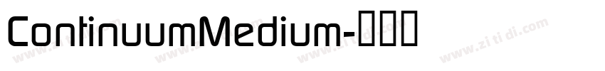 ContinuumMedium字体转换