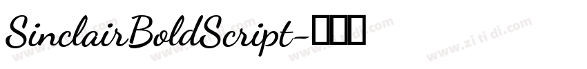 SinclairBoldScript字体转换