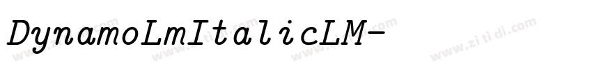 DynamoLmItalicLM字体转换