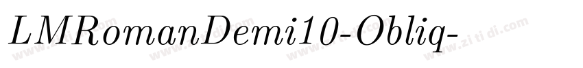 LMRomanDemi10-Obliq字体转换