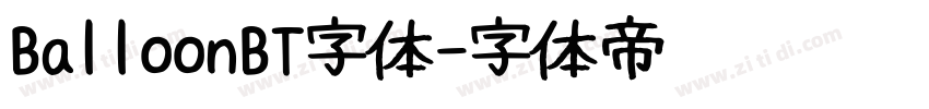 BalloonBT字体字体转换