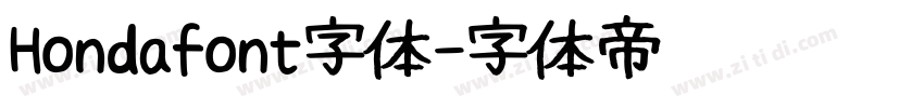 Hondafont字体字体转换