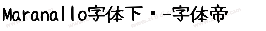 Maranallo字体下载字体转换