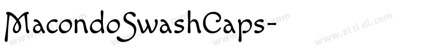 MacondoSwashCaps字体转换