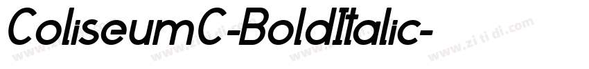 ColiseumC-BoldItalic字体转换