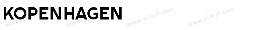 Kopenhagen字体转换