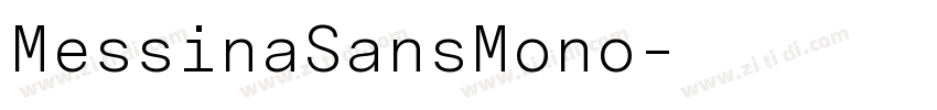 MessinaSansMono字体转换