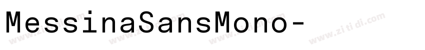 MessinaSansMono字体转换