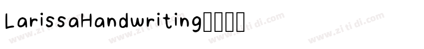LarissaHandwriting字体转换