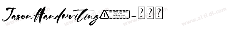 JasonHandwriting2字体转换