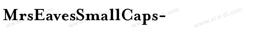 MrsEavesSmallCaps字体转换