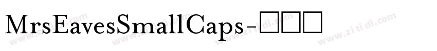 MrsEavesSmallCaps字体转换