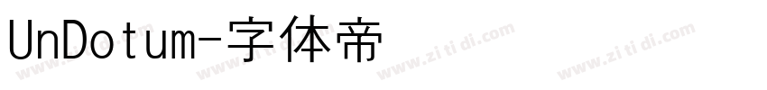 UnDotum字体转换