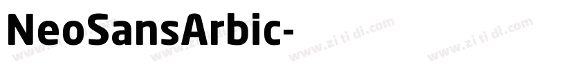 NeoSansArbic字体转换