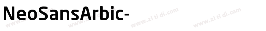 NeoSansArbic字体转换