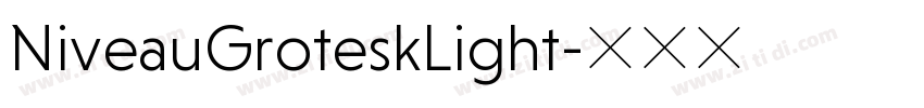 NiveauGroteskLight字体转换