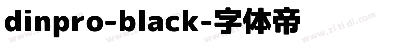 dinpro-black字体转换