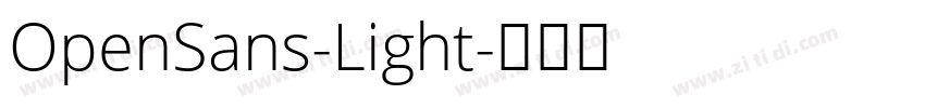 OpenSans-Light字体转换