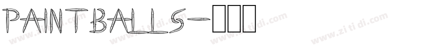 PaintBalls字体转换