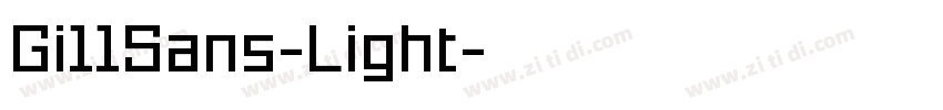 Gi11Sans-Light字体转换